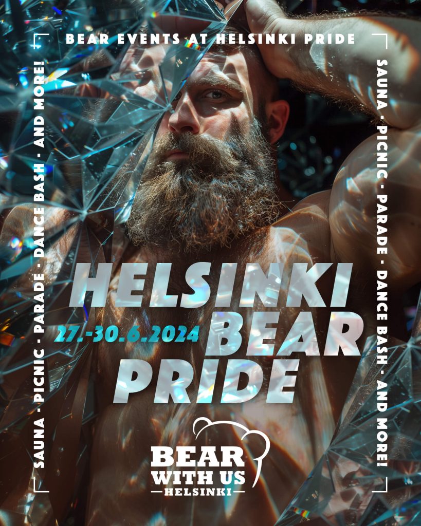 Helsinki Bear Pride 2024 poster